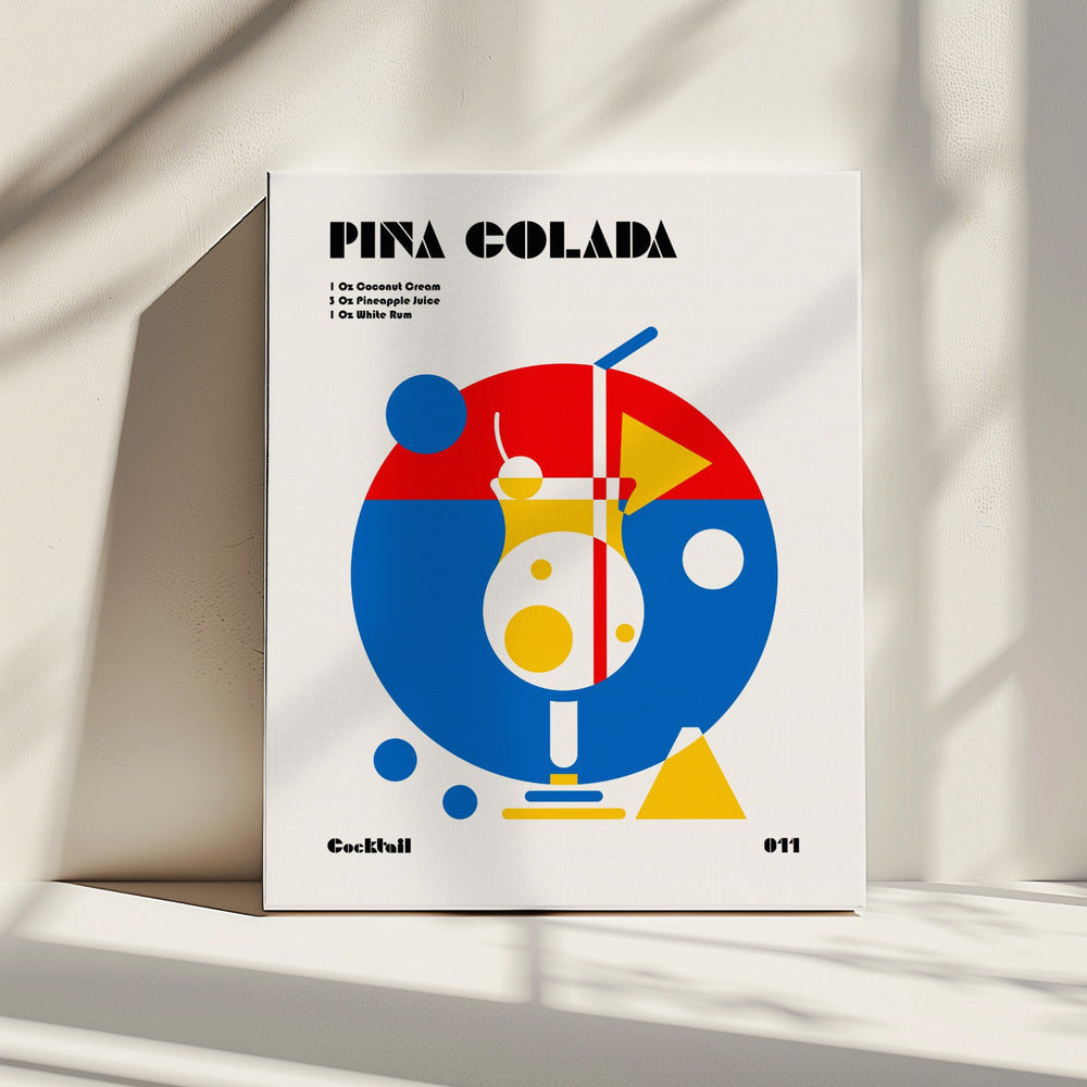 Pina Colada Bauhaus Cocktail | Leinwand