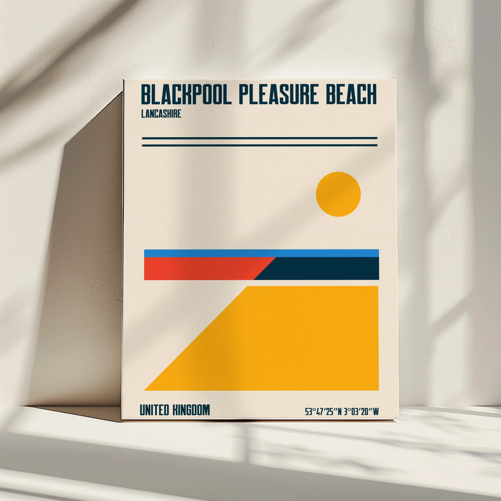 Blackpool Pleasure Beach Reiseposter | Leinwand