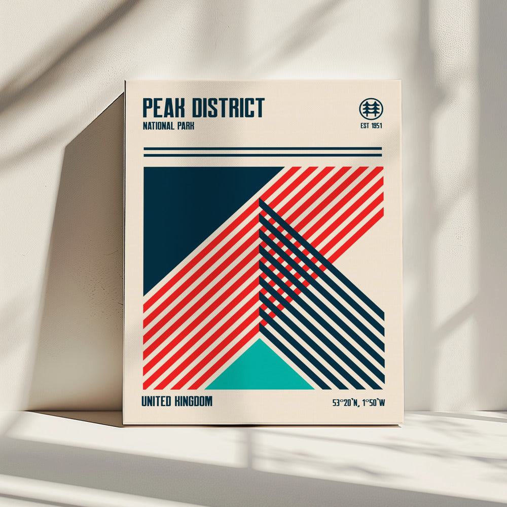Peak District Nationalpark Reiseposter | Leinwand