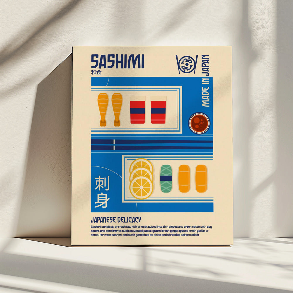 Sashimi Japanischer Essensdruck | Leinwand