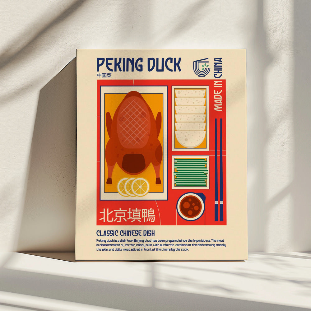 Pekingente Japanischer Essensdruck | Leinwand