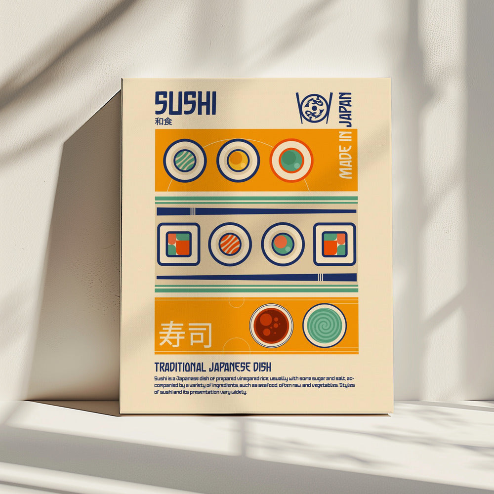 Sushi Japanischer Essensdruck | Leinwand