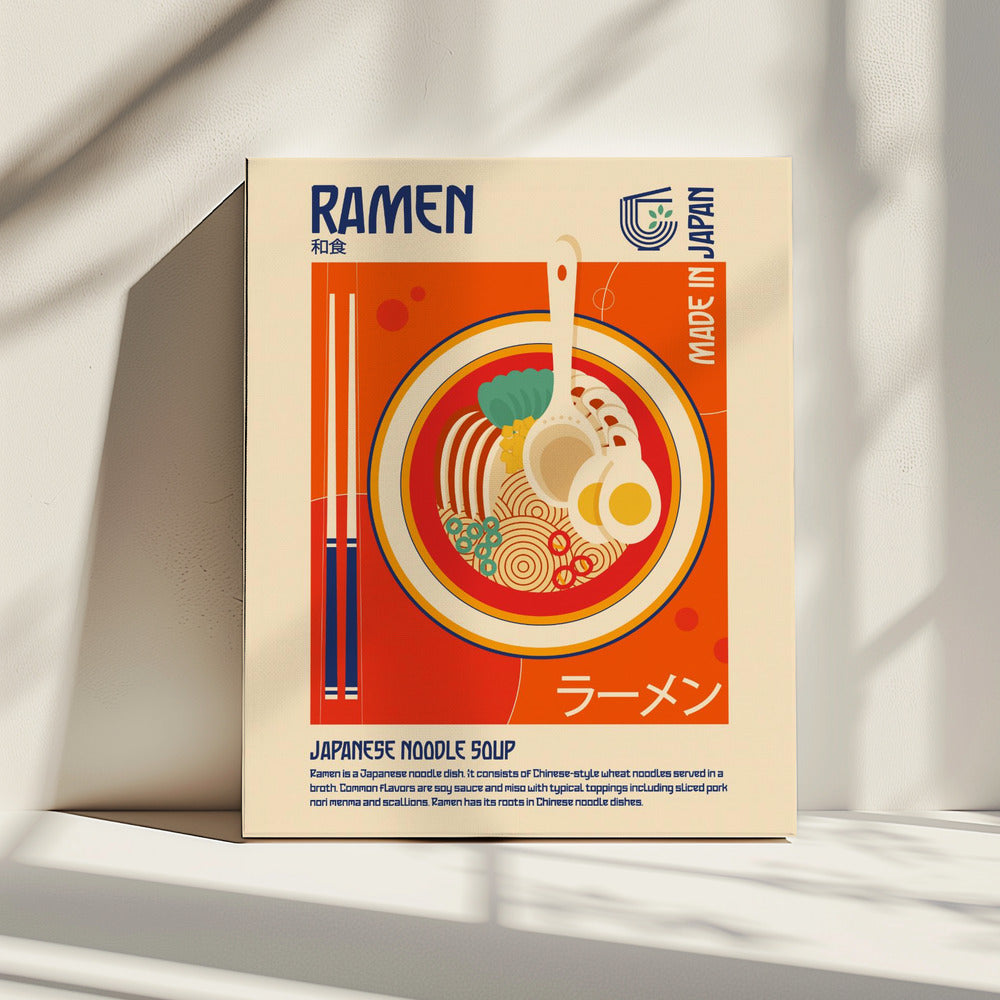 Ramen Japanischer Food Print | Leinwand