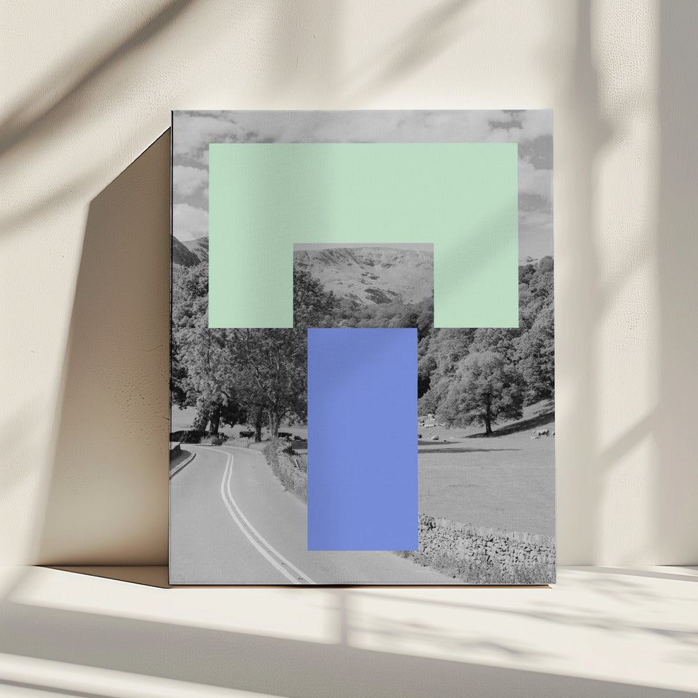 Geometrische Landschaft | Leinwand