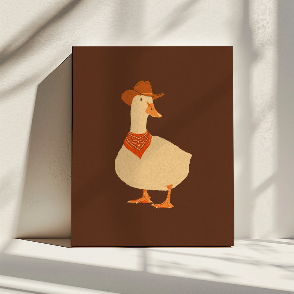Bo die Cowboy-Ente | Leinwand