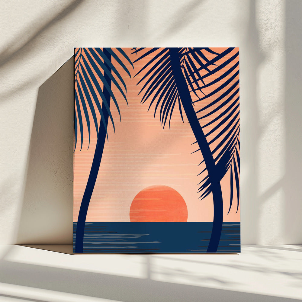 Sonnenuntergang Strand | Leinwand