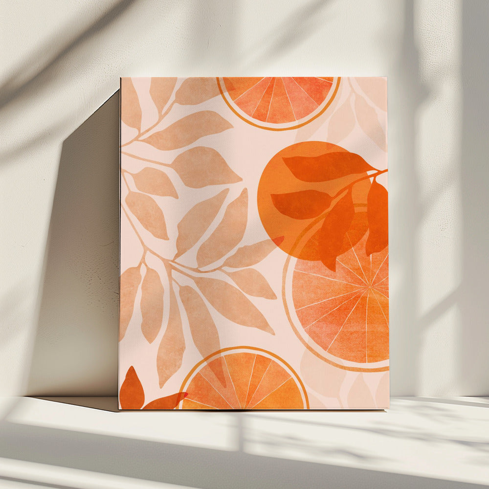 Zitruscollage 4x5 | Leinwand