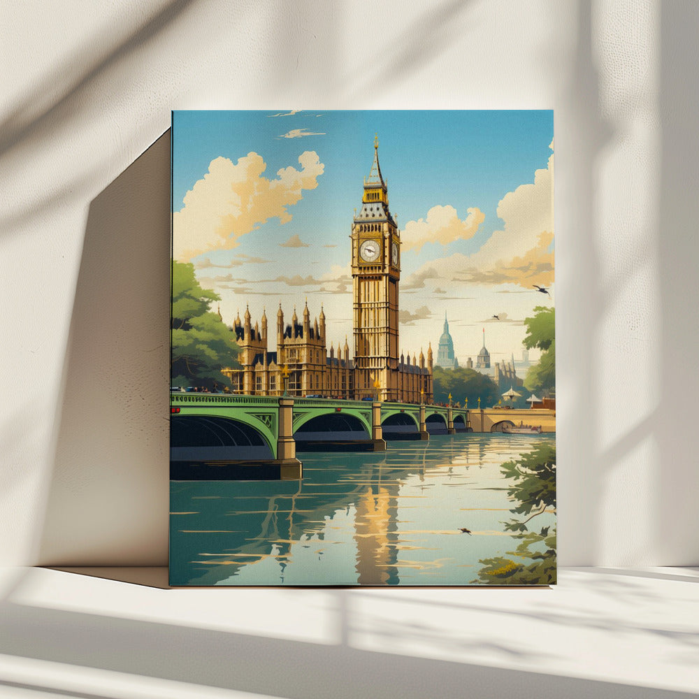 Blick auf London | Leinwand