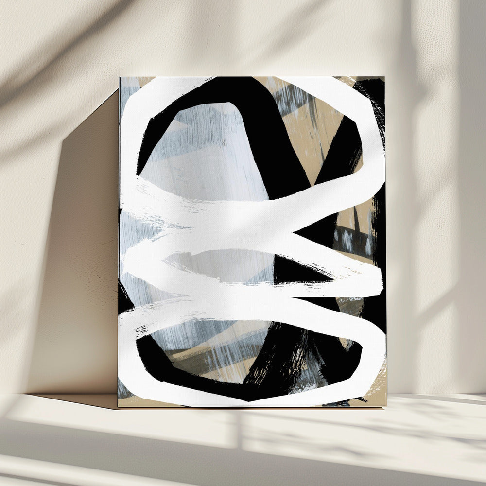 Bold Black On White No3 | Canvas