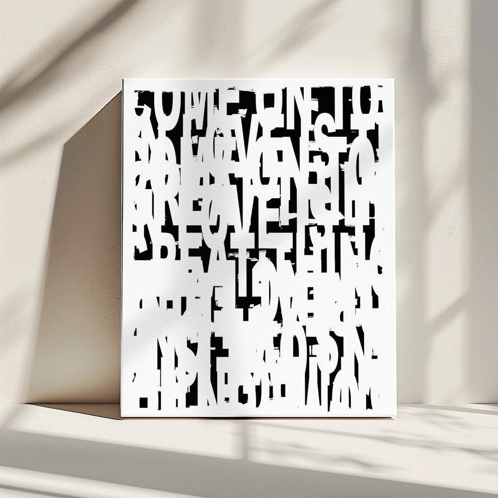 Typografie Nr. 1 | Leinwand
