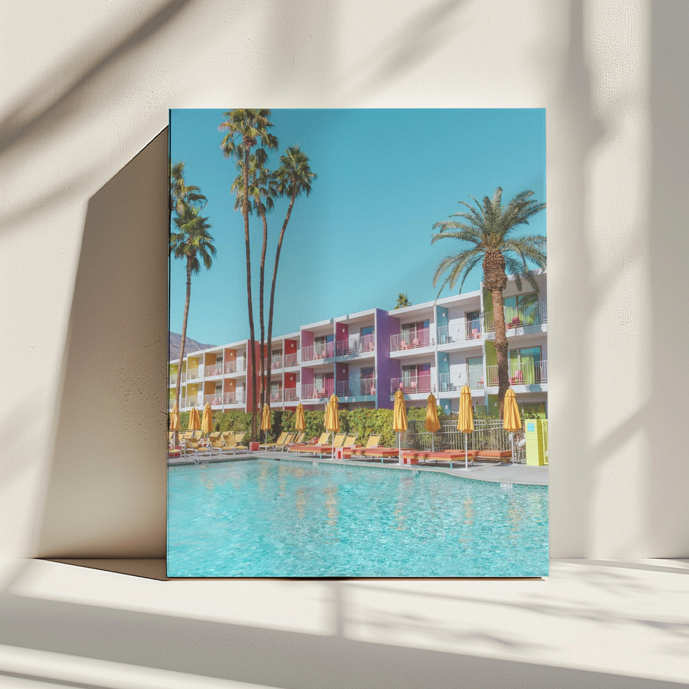 Saguaro Hotel Poolside in Palm Springs | Leinwand