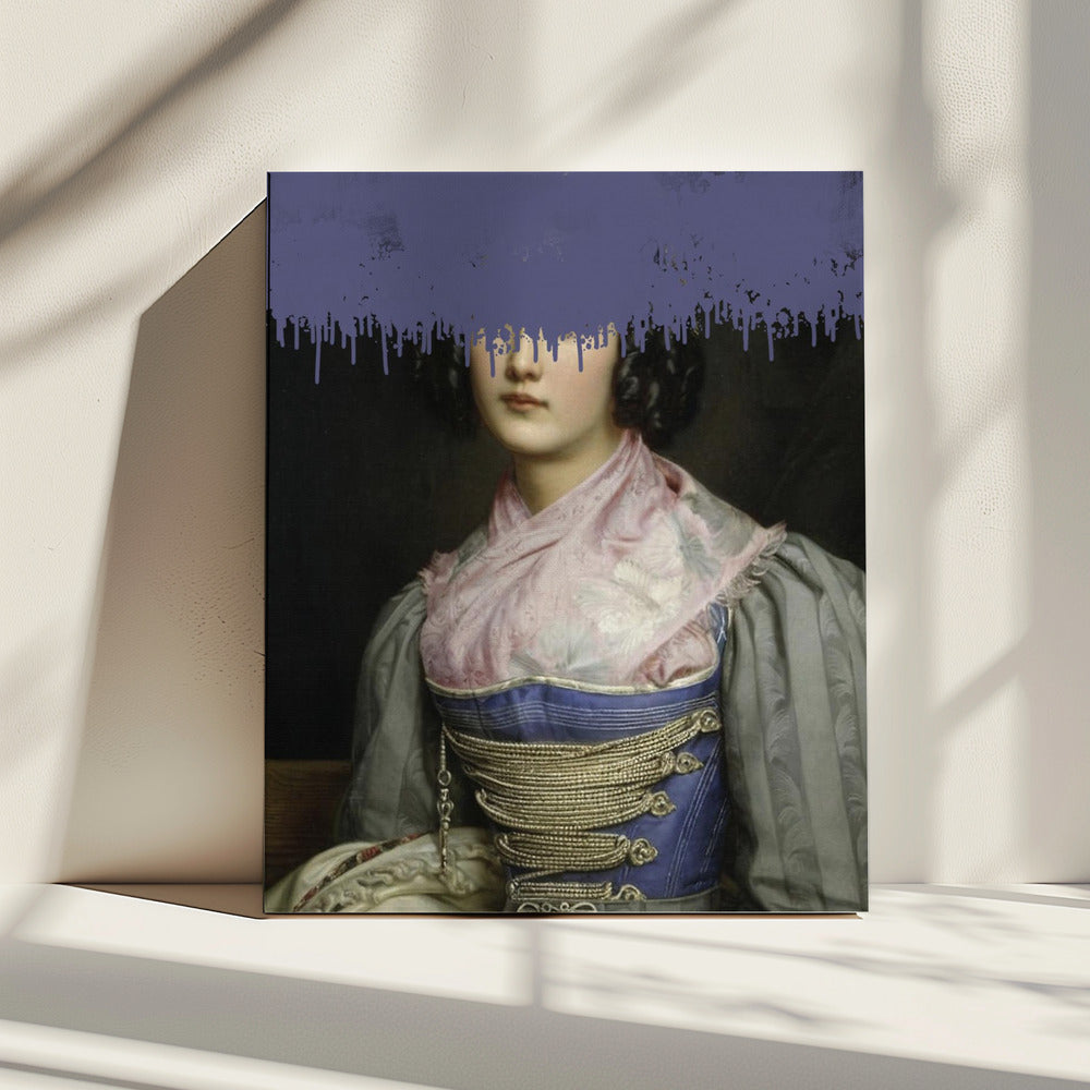 Porträt einer Vintage-Frauencollage | Leinwand