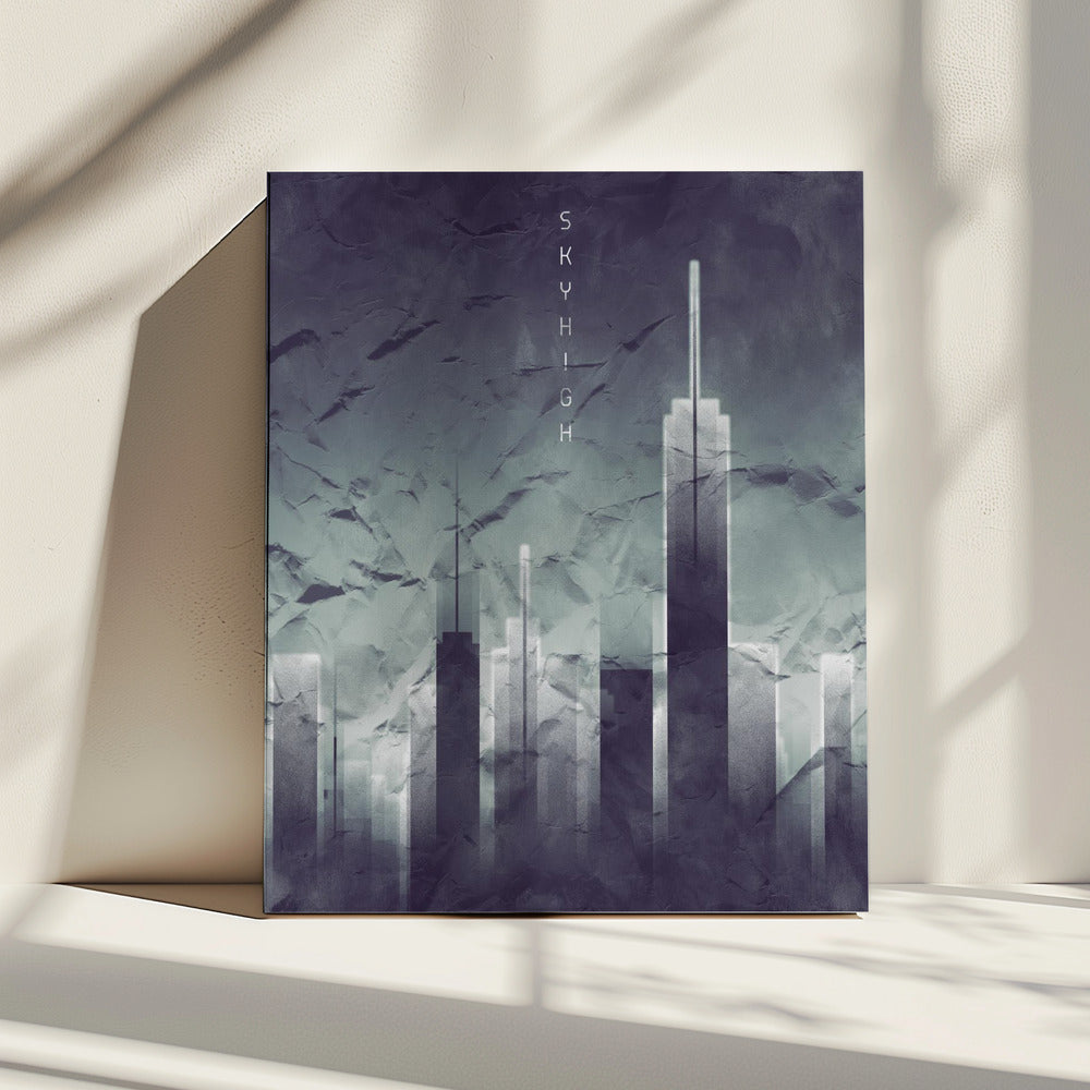 Grafik SKYHIGH Vintage Look | Leinwand