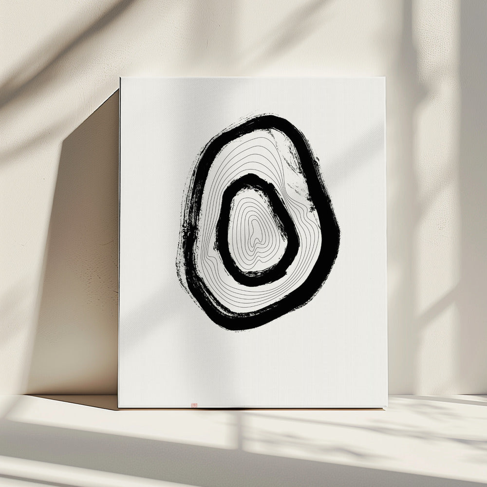 Die Ringe von Suminagashi | Leinwand