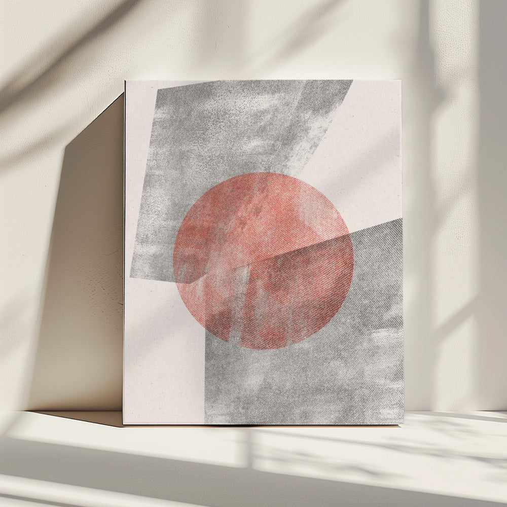 Red Geometric Modern Object | Canvas