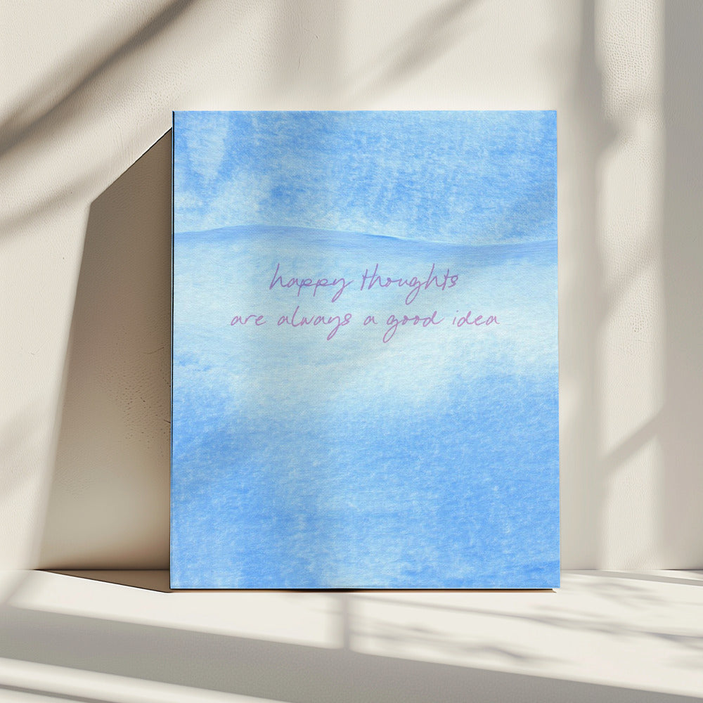 Positive blaue Stimmung | Leinwand