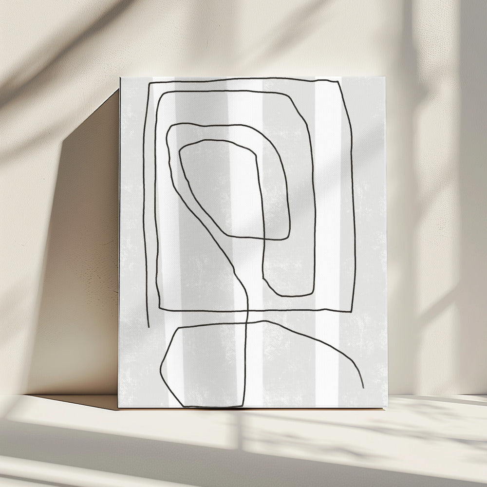 Irregular Black Lines | Canvas