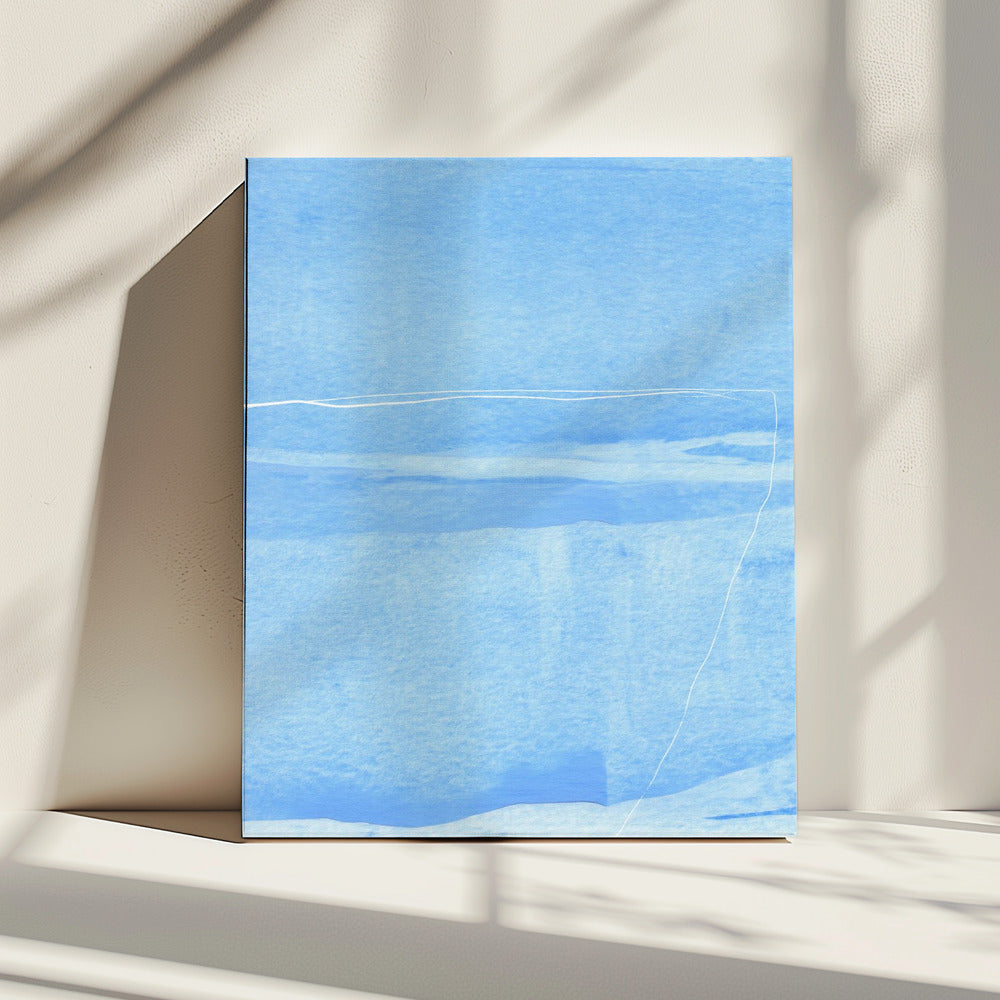 Coole Azurblaue Horizonte | Leinwand