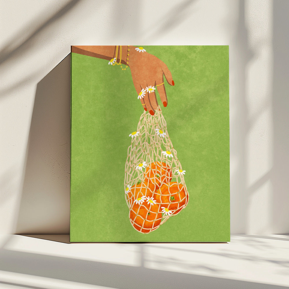 Frische Orangen | Leinwand