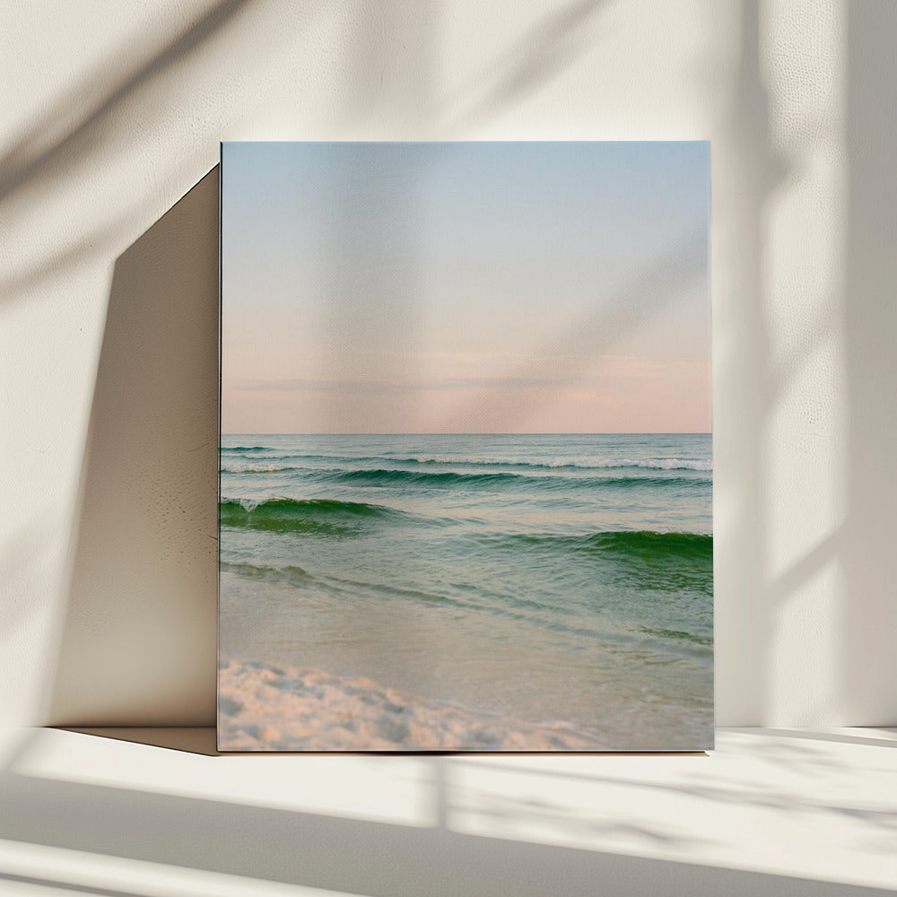 Pastell Ozean Sonnenuntergang V | Leinwand