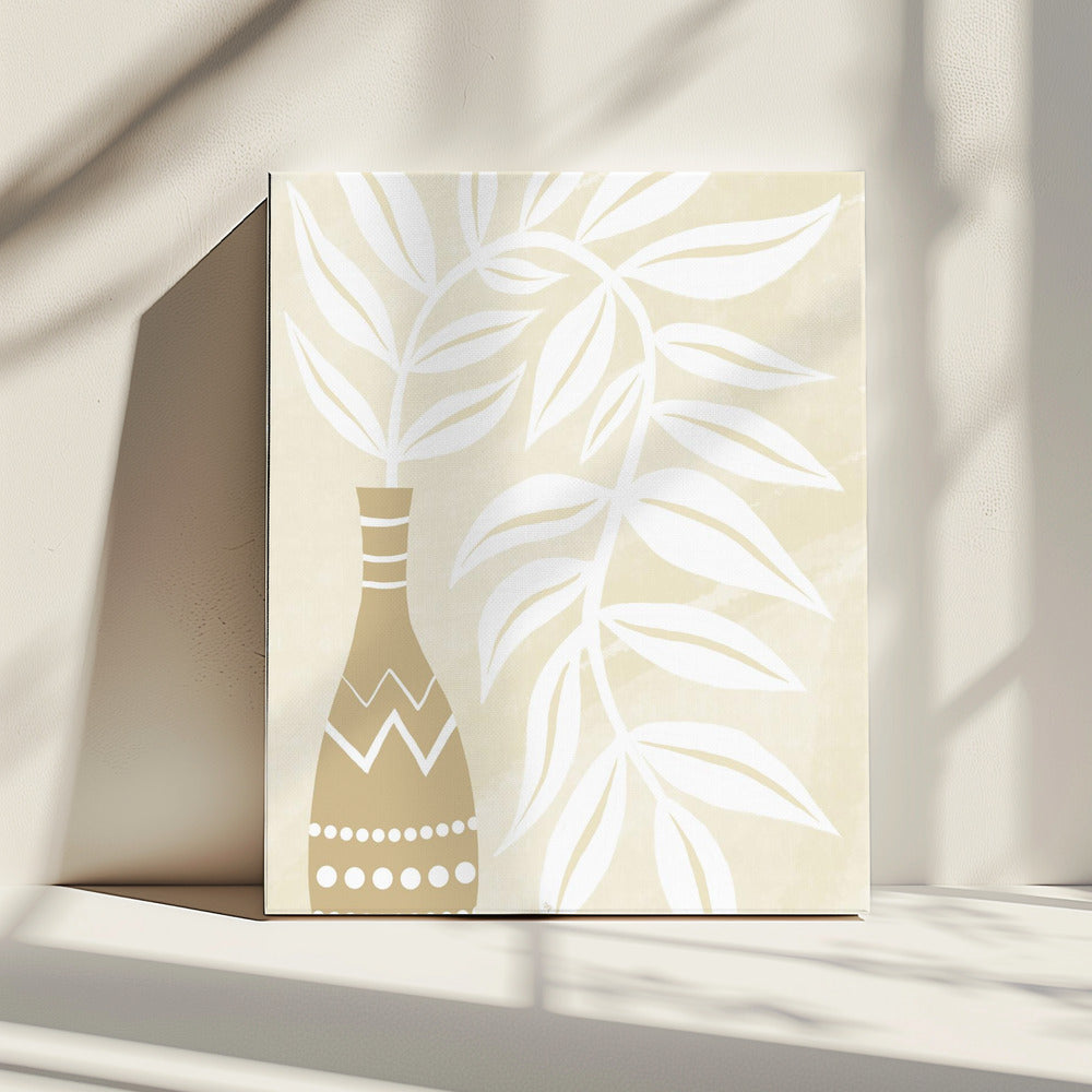 Vase Pflanze | Leinwand