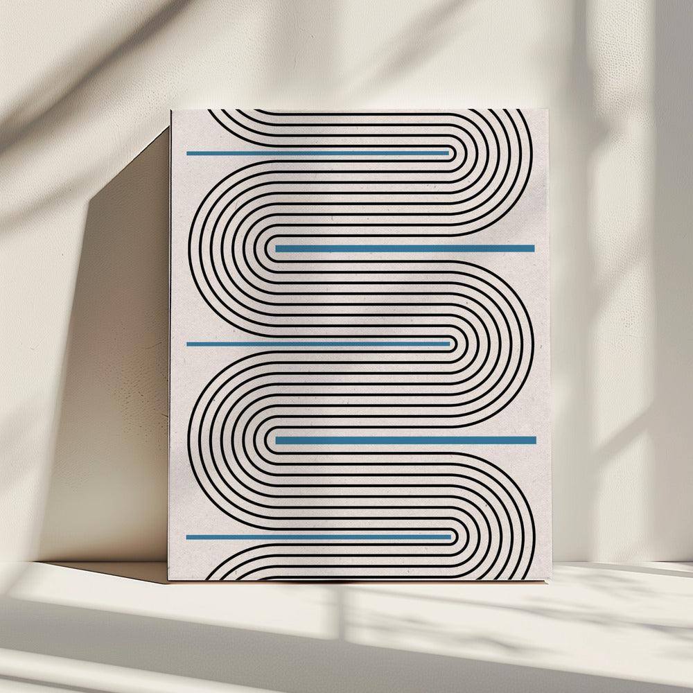 Curved Lines Harmony | Canvas