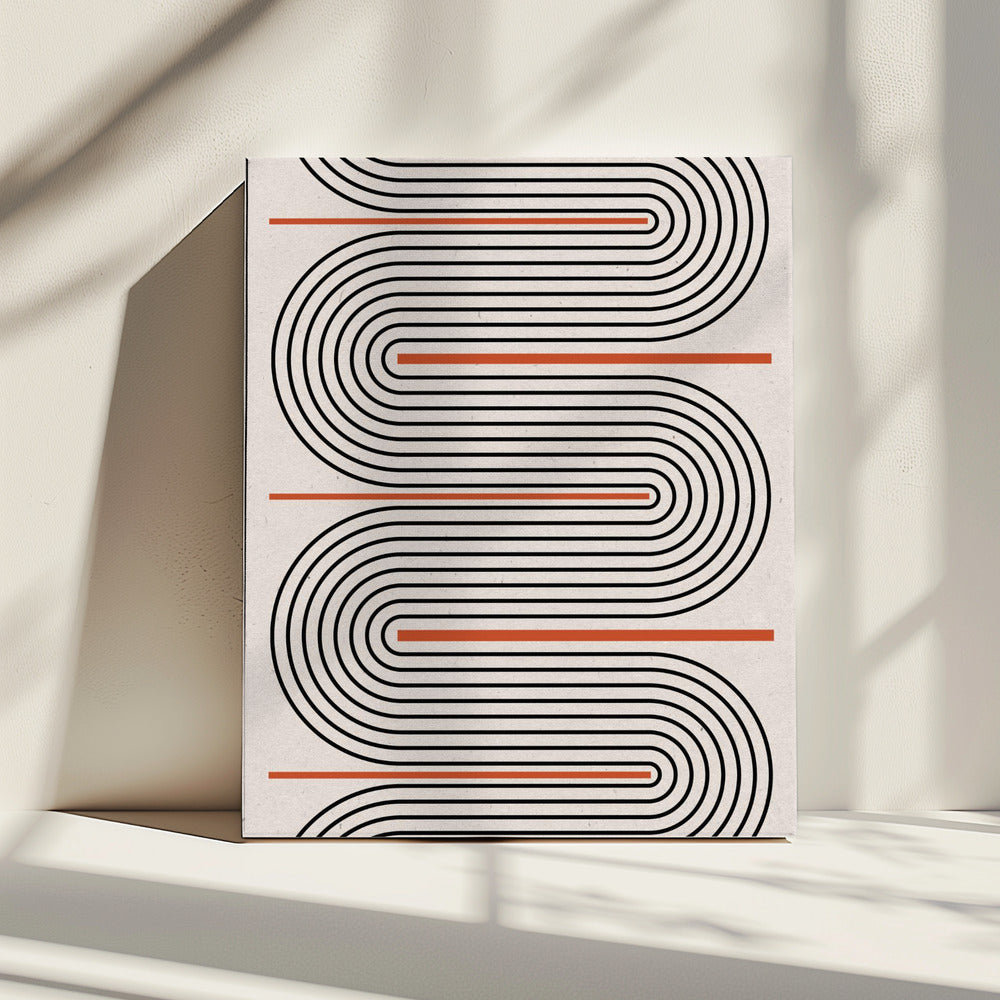 Curved Rhythm Path | Canvas