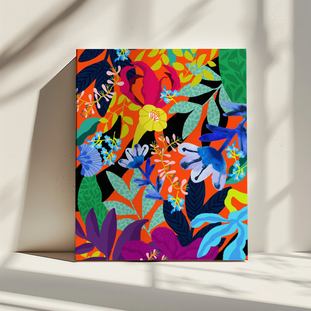 9933x14043 Din 131 Abstrakt Blumen | Leinwand