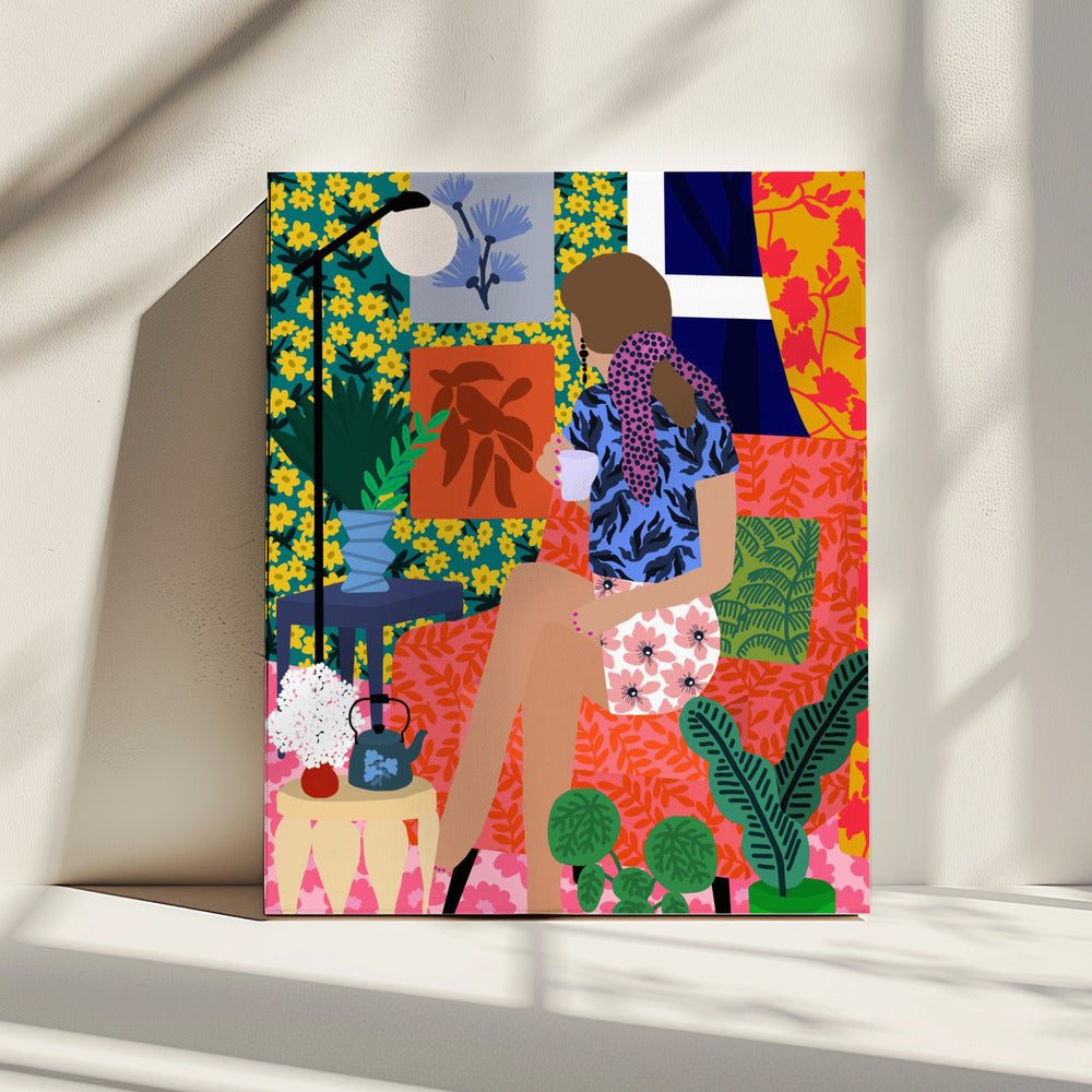 Tea time girl | Canvas
