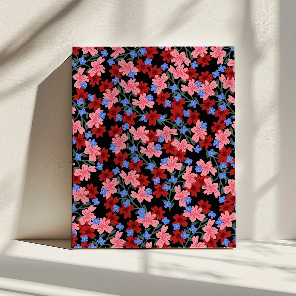 9933x14043 Din 50 Romantische Blumen | Leinwand