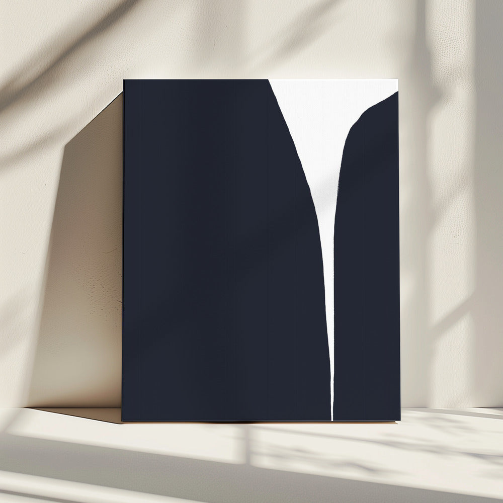 Minimalistische Linien und ein markanter Farbkontrast | Leinwand