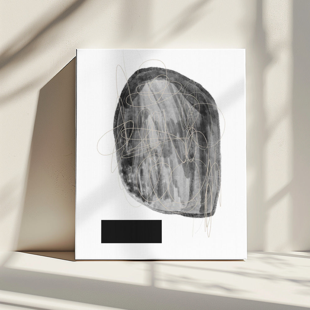 Schwarze und graue Farbtöne | Leinwand