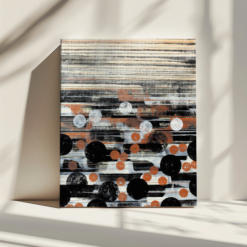 Rhythmische Punktlandschaft | Leinwand