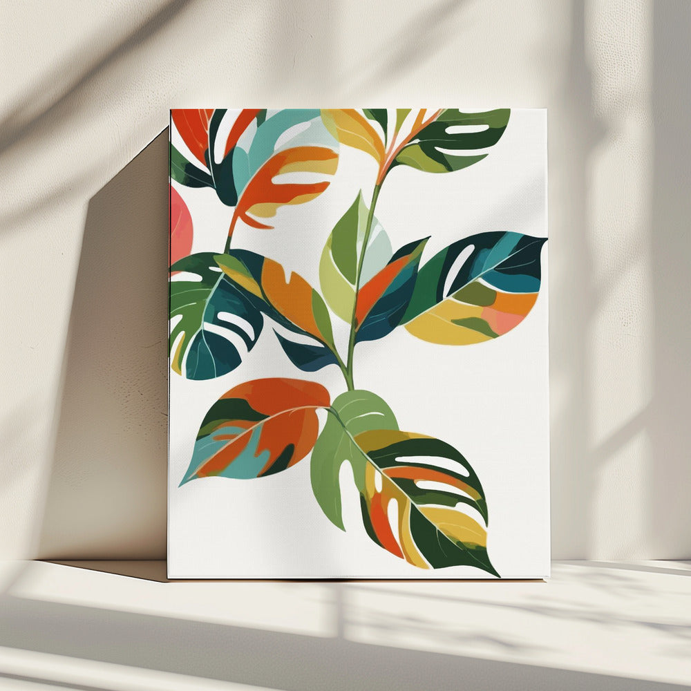 Botanische Feier der Farbe | Leinwand