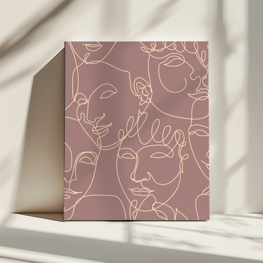 Feminine Muster Poster 08 | Leinwand