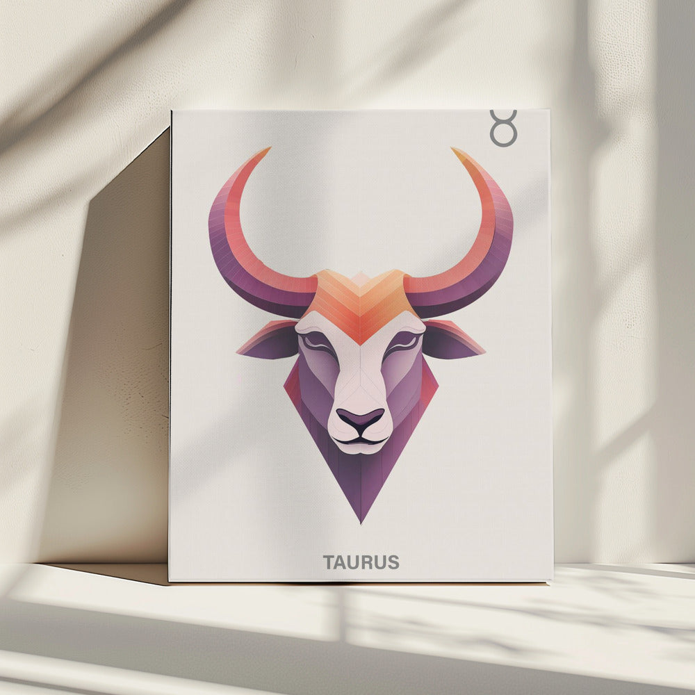 Sternzeichen Stier Kunst | Leinwand