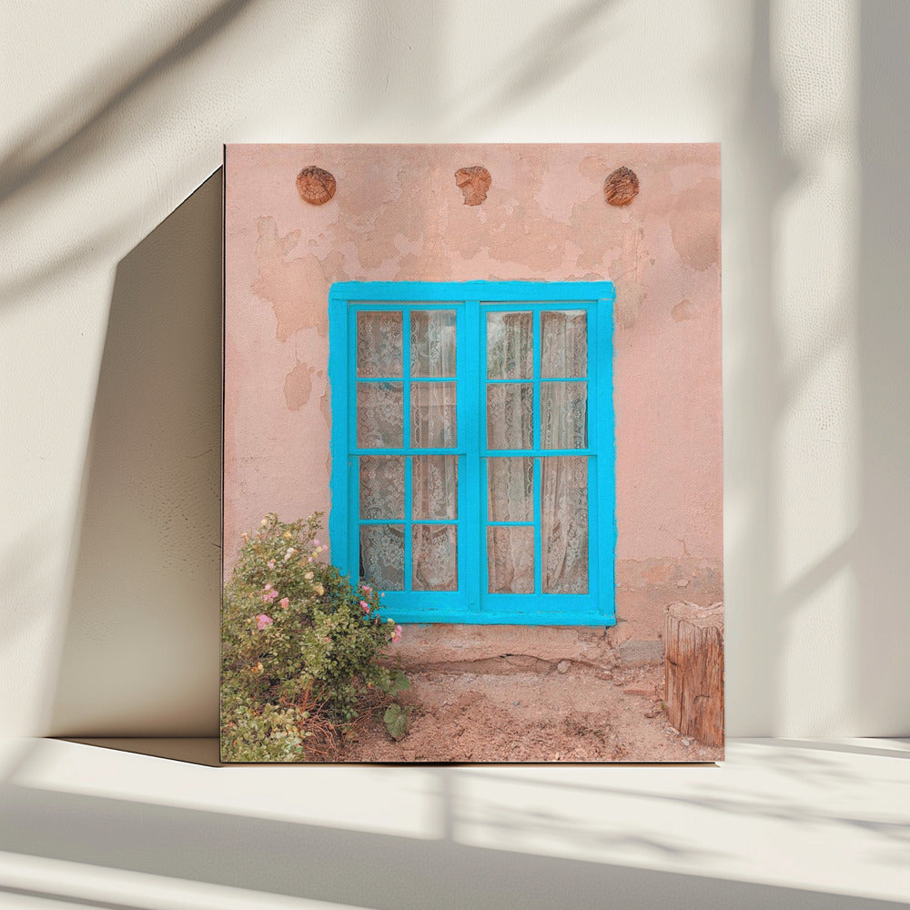 Türkises Fenster – Taos, New Mexico | Leinwand