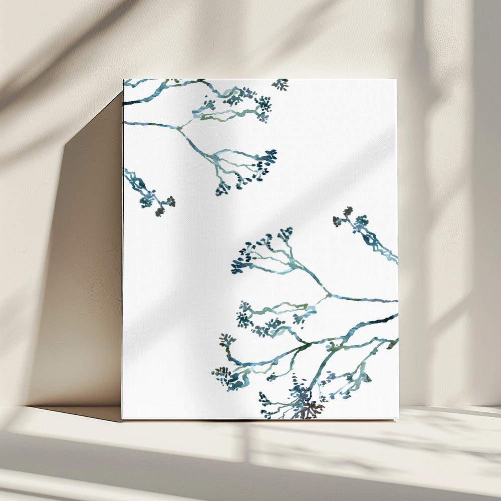 Zarte blaue Blumen 1 | Leinwand