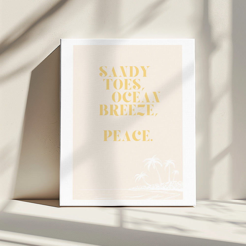Ocean breeze, peace | Canvas