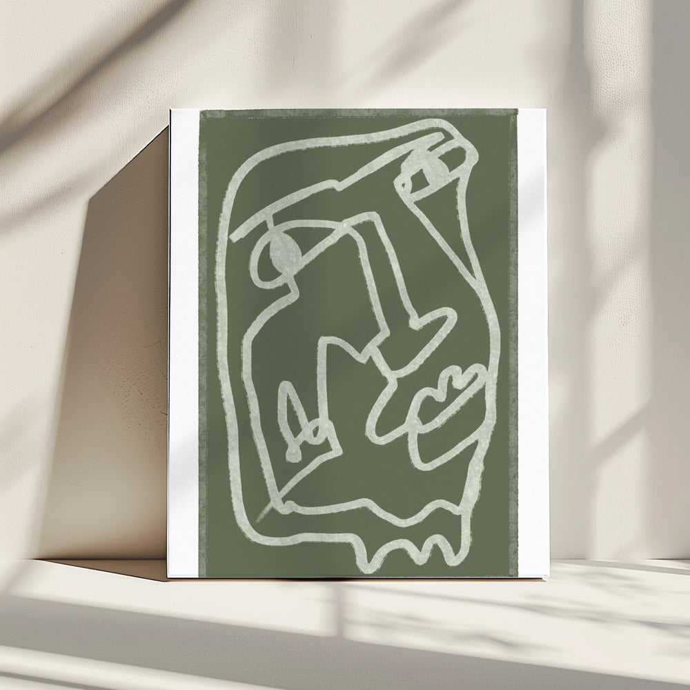 Grünes Abstrakt | Leinwand