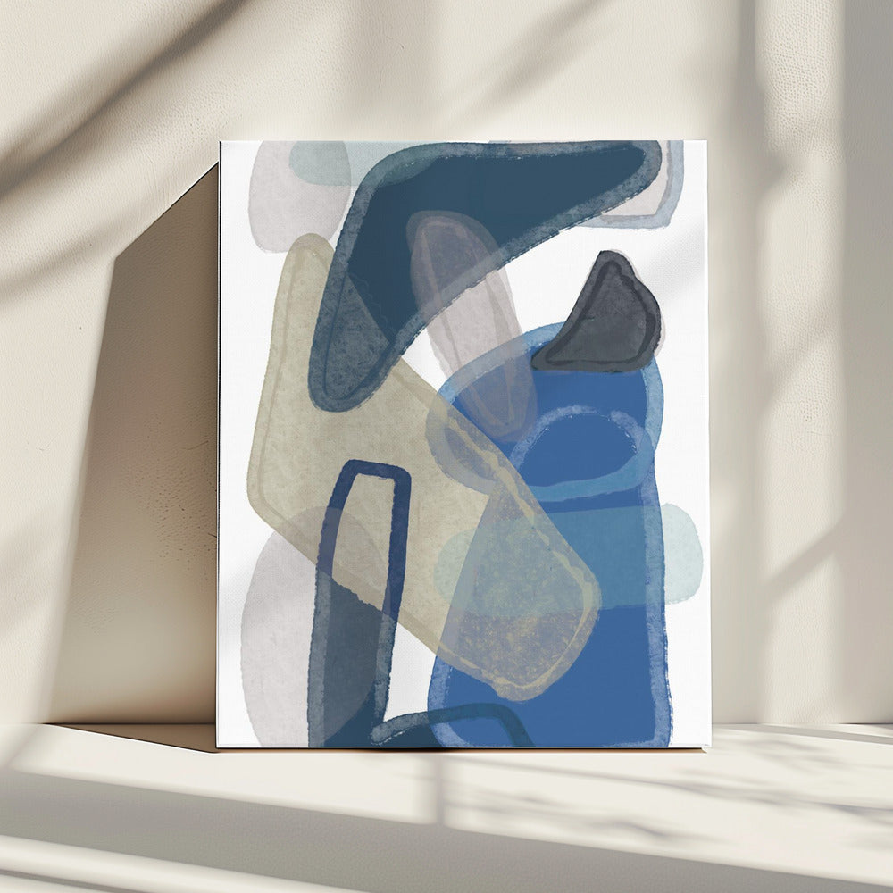 Blaues Abstrakt | Leinwand