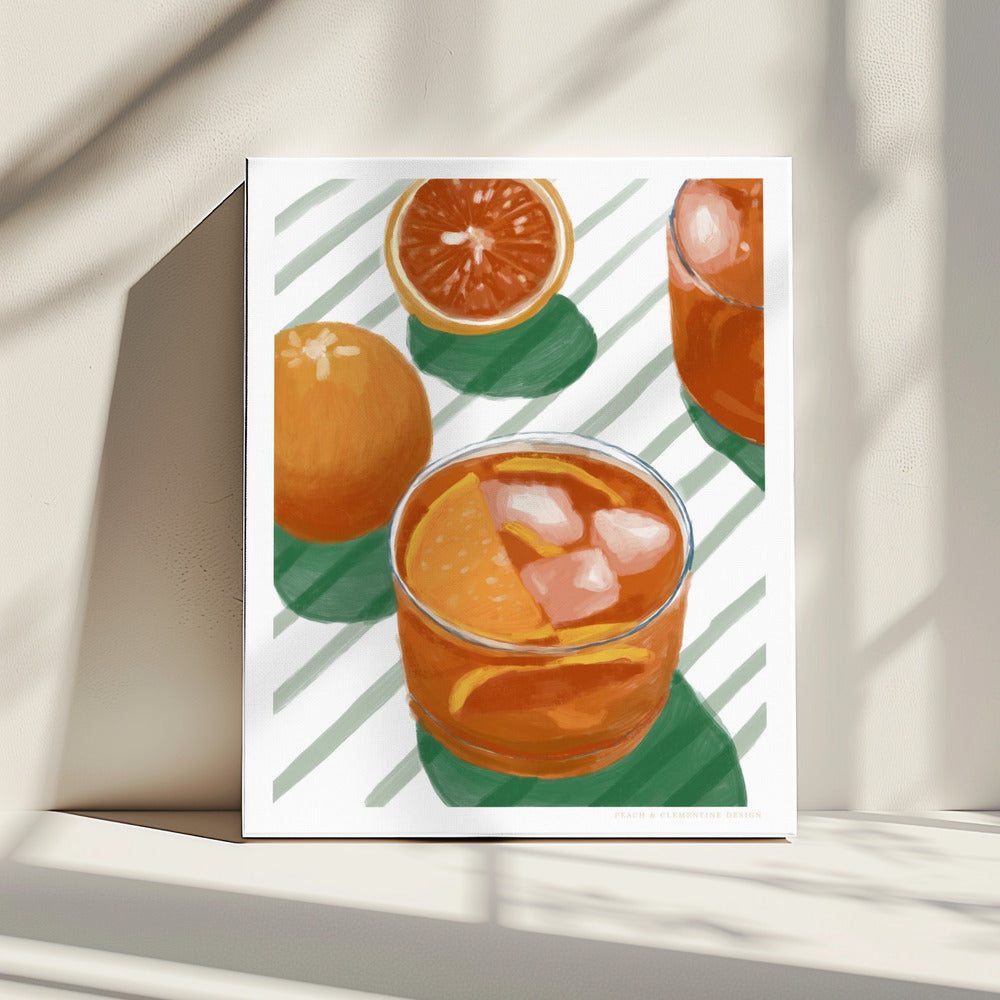 Pandc Cocktailandstripes Kopie 2 | Leinwand
