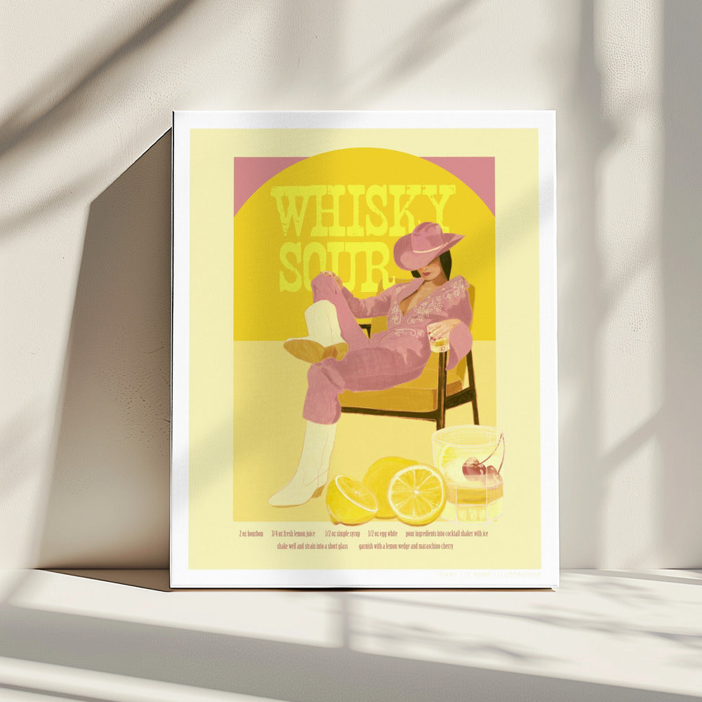 Jlr Whiskysour Pink Kopie | Leinwand