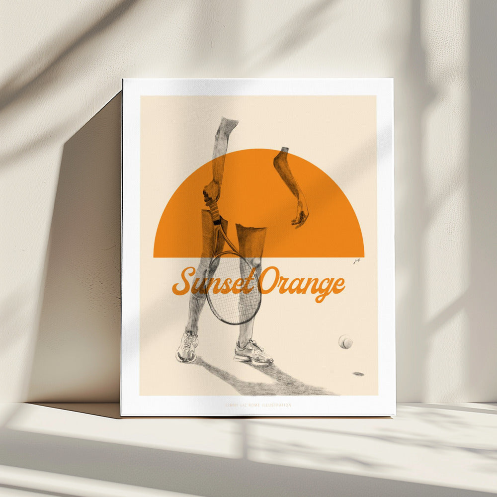 Sonnenuntergang Orange | Leinwand