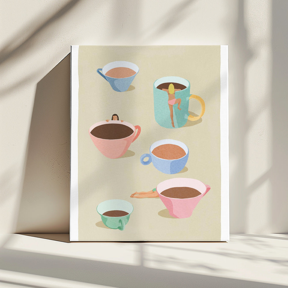 Kaffeedamen | Leinwand