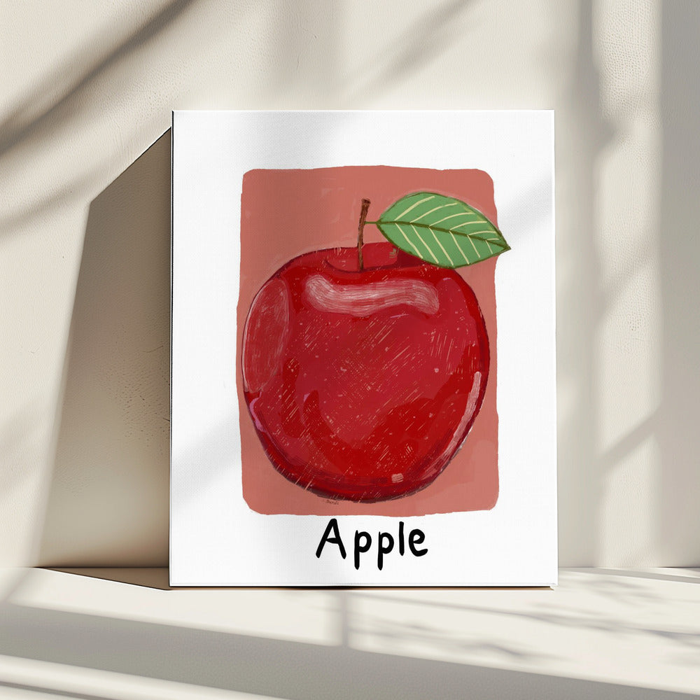Roter Apfel | Leinwand