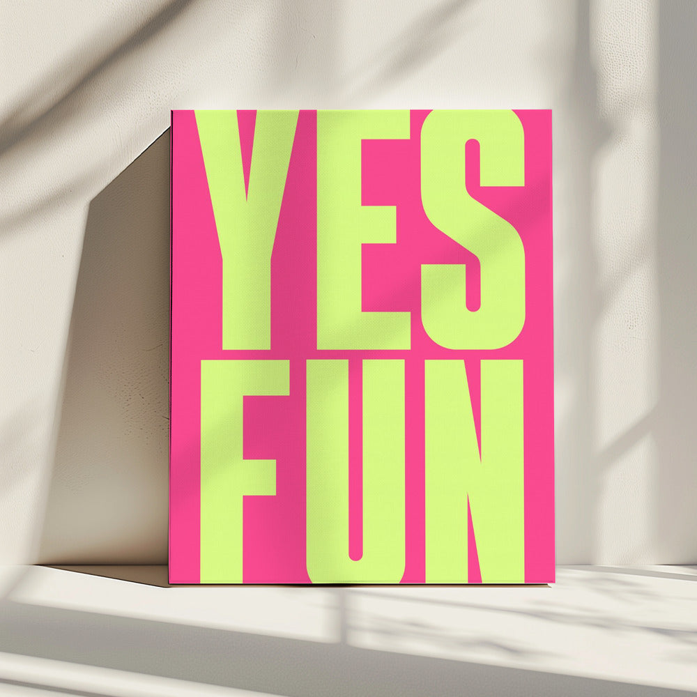 Kräftige Neon-Positivität | Leinwand