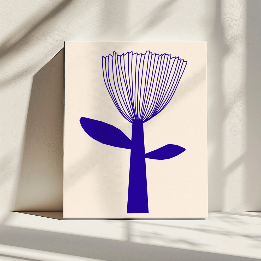 Blume Blau | Leinwand