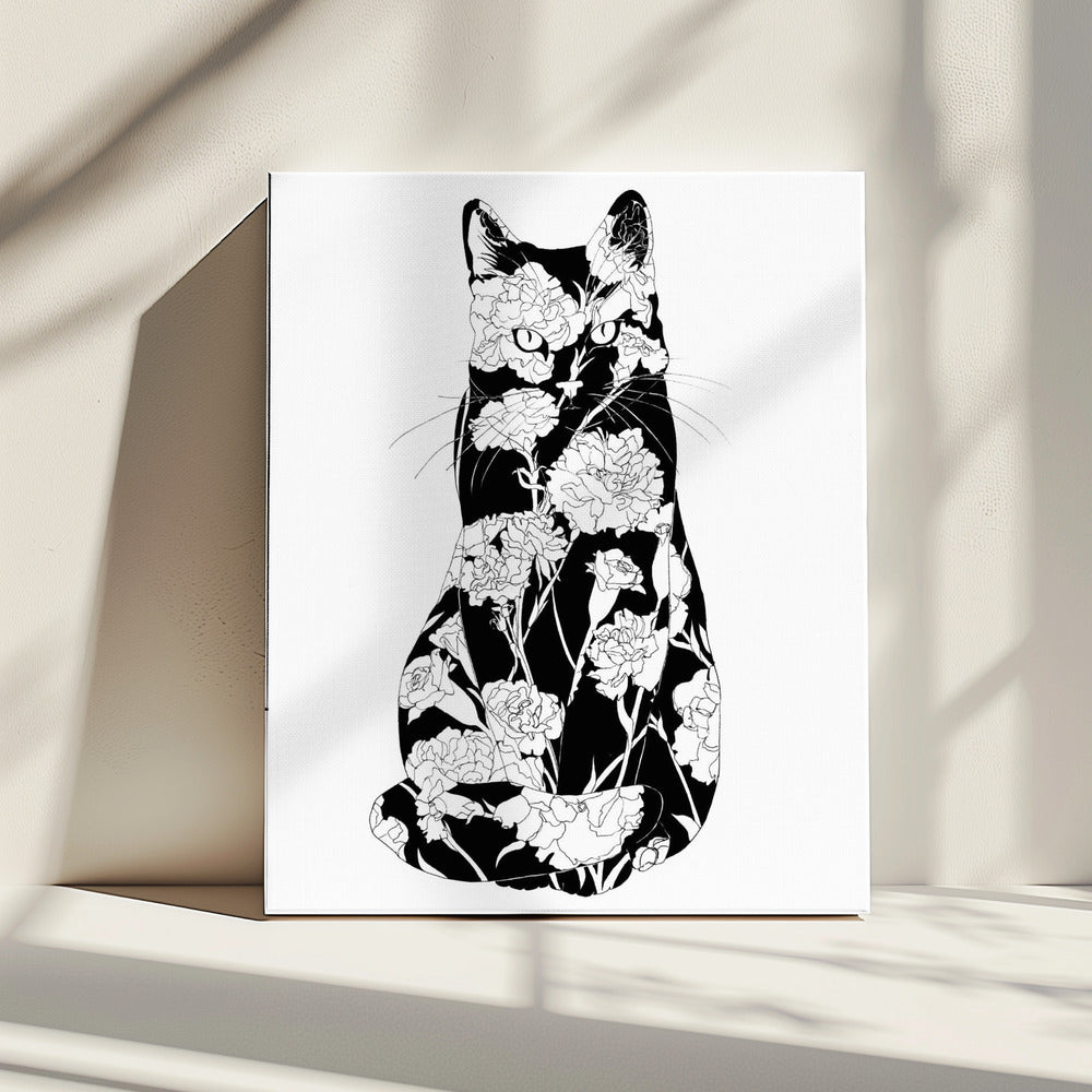Nelkenkatze Original | Leinwand