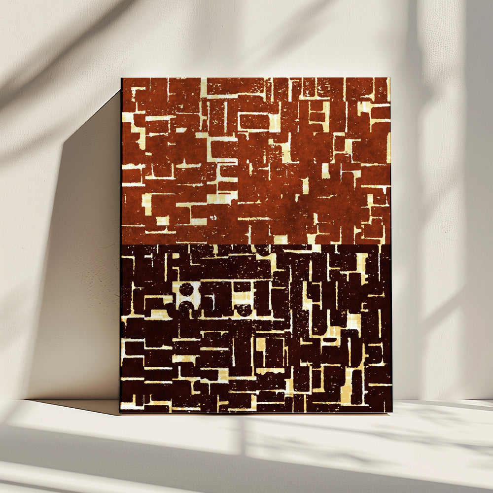 Wandteppich mit zwei Labyrinthen | Leinwand